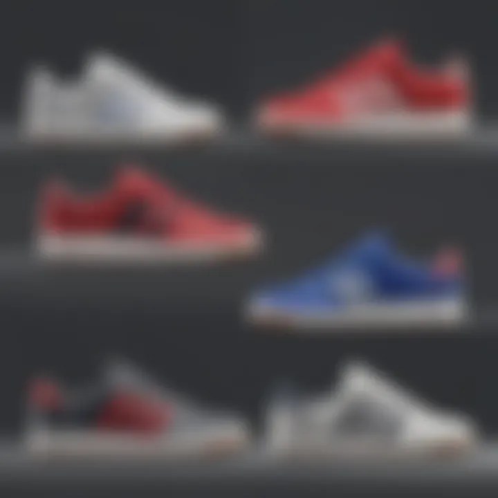 Side-by-side comparison of Adidas Forum Low with other popular sneaker models