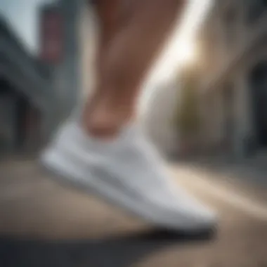 Athlete wearing Adidas Swift Run in action