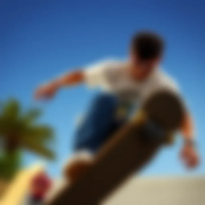 Skateboarder in Action with Bender Eyewear A skateboarder wearing Bender Eyewear while performing a trick