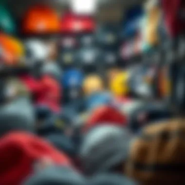 An online shop showcasing a variety of beanies