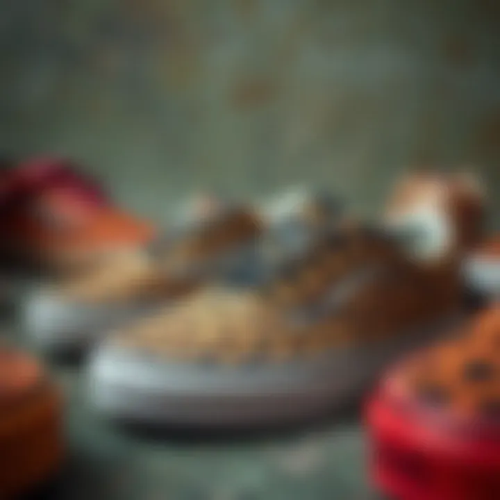Collection of Vans Old Skool Leopard Print shoes in various settings