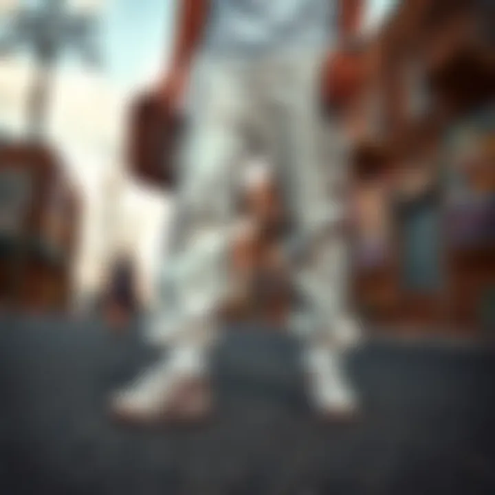 Styling Options with Dickies Cargo Pants Stylish pairing of Dickies cargo pants with skate shoes
