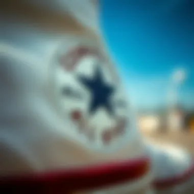 Close-up of the Chuck Taylor All Star logo