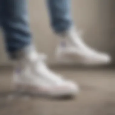 Fashion Pairing with Converse White High Tops Fashionable outfit pairing Converse white high tops with casual wear