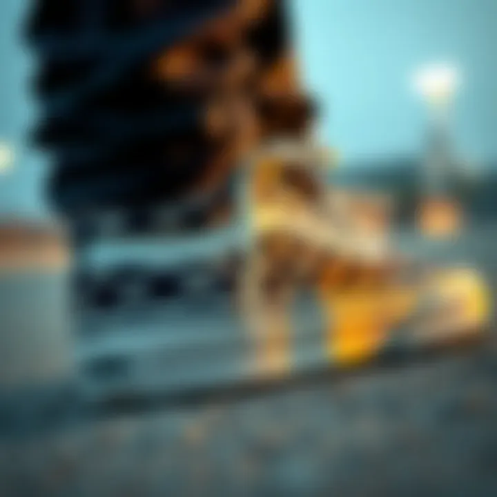 Innovative Footwear Design Close-up of Vans x Crooks and Castles footwear detailing