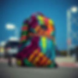 Custom Sprayground backpack showcasing vibrant design