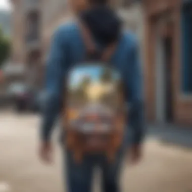 Personal Styles of Skateboard Enthusiasts with Crossbody Bags A group of skateboard enthusiasts showcasing their personal styles, each sporting a unique Sprayground crossbody bag.