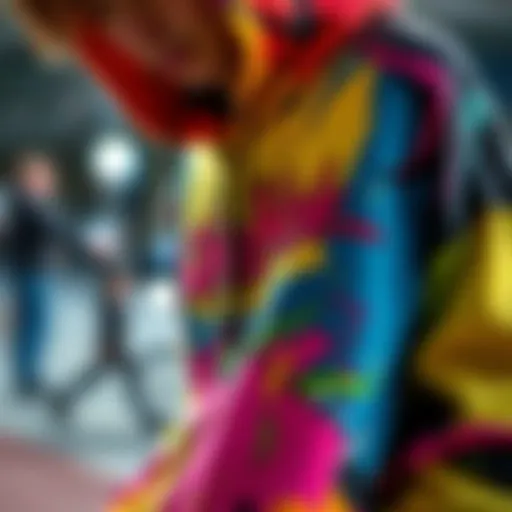 A colorful graphic hoodie reflecting skate culture