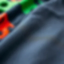 Close-up of durable skateboard fabric