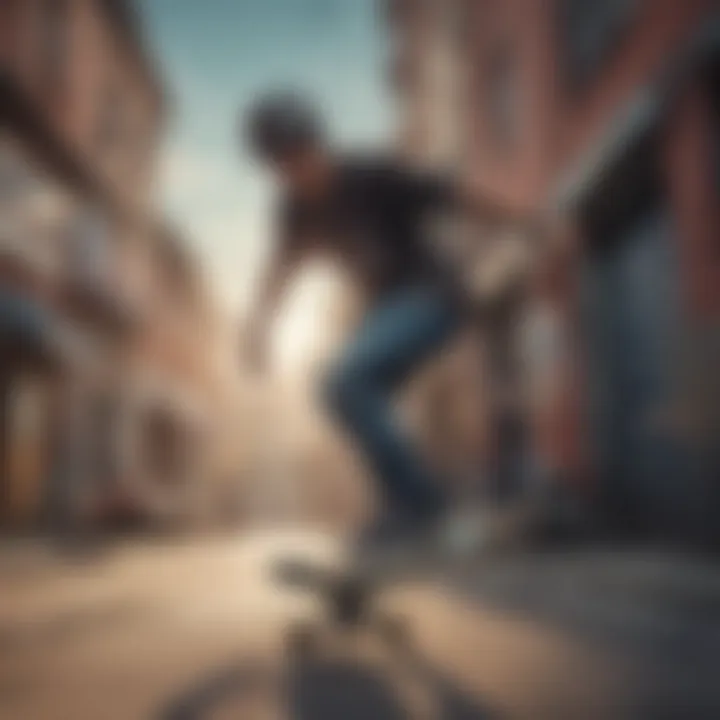 Skaters using Skullcandy products in an urban setting