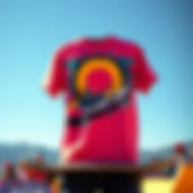 Skate Culture Graphic Design A vibrant graphic t-shirt showcasing skate art