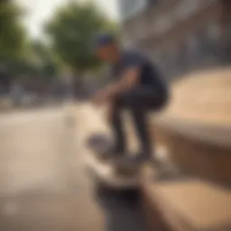 Brixton Low Profile Hat on skateboarding ramp