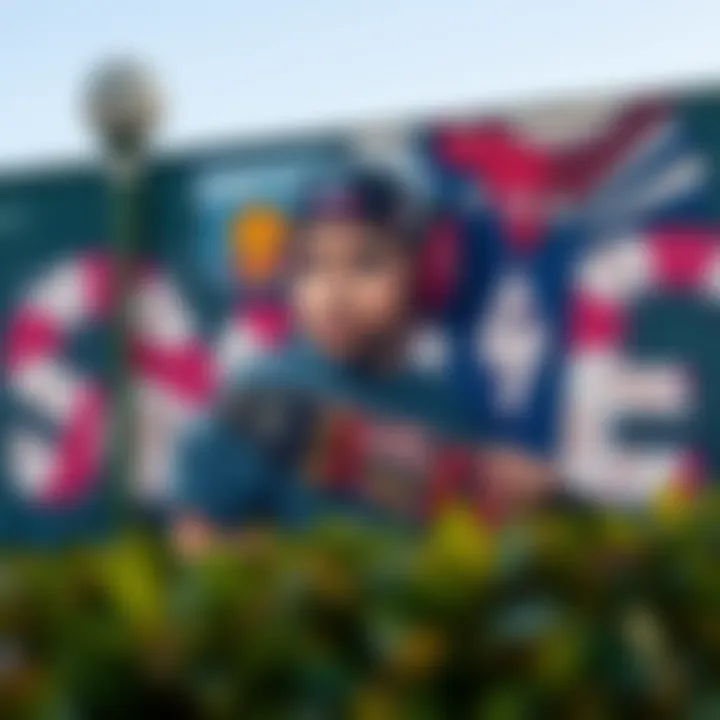 Artistic Representation of Skate Culture A mural representing skate culture and Empyre's influence