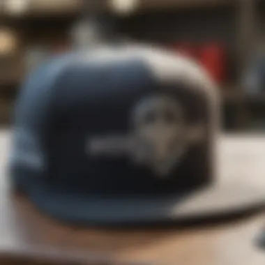 Close-up of the Hoonigan snapback showcasing its unique design and logo.