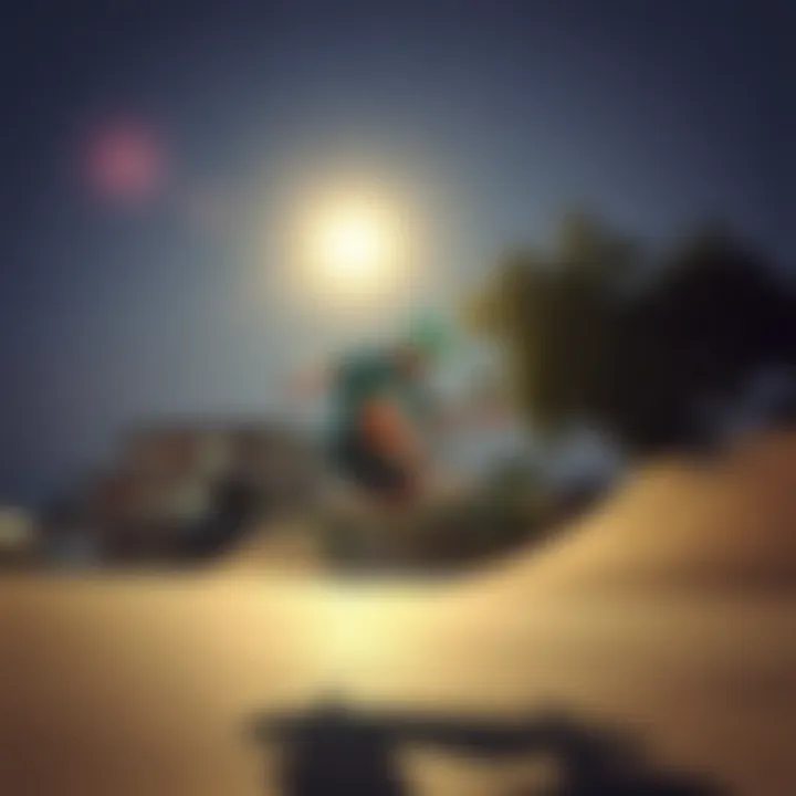 Skater Performing Tricks on Impala Skateboard Action shot of skater performing tricks on the Impala skateboard