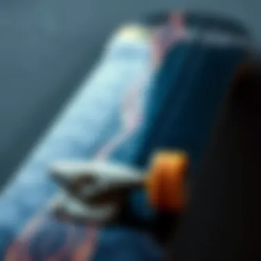 Unique Deck Design of Impala Skateboard Close-up view of the Impala skateboard showcasing its unique deck design