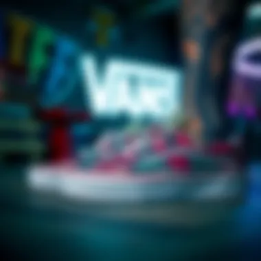 An artistic representation of the fusion between Vans and tattoo art