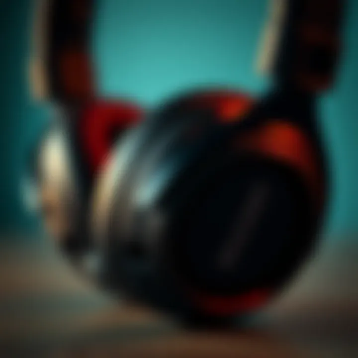 Close-up view of Jib Wireless Skullcandy headphones highlighting design details