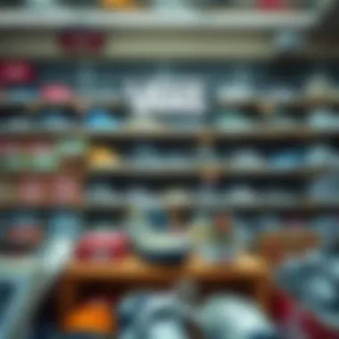 Diverse Product Offerings: Vans Retail Display Vans products in a retail display