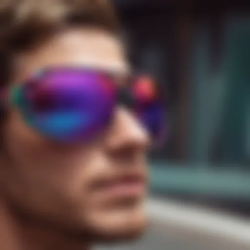 Stylish Pit Viper sunglasses showcasing vibrant colors