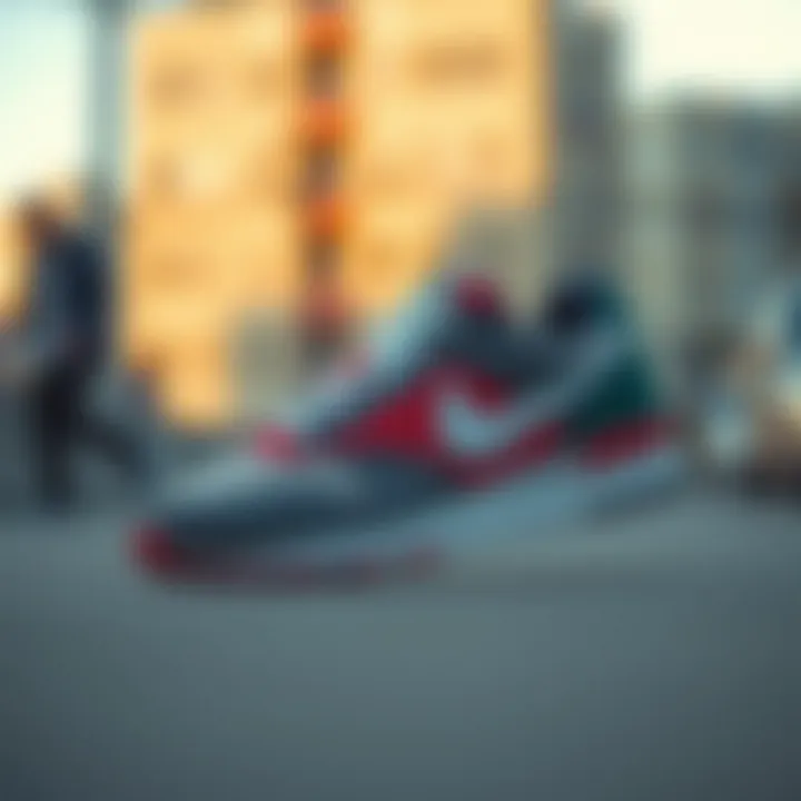 The Nike VNTG 77 in an urban setting, highlighting its cultural significance