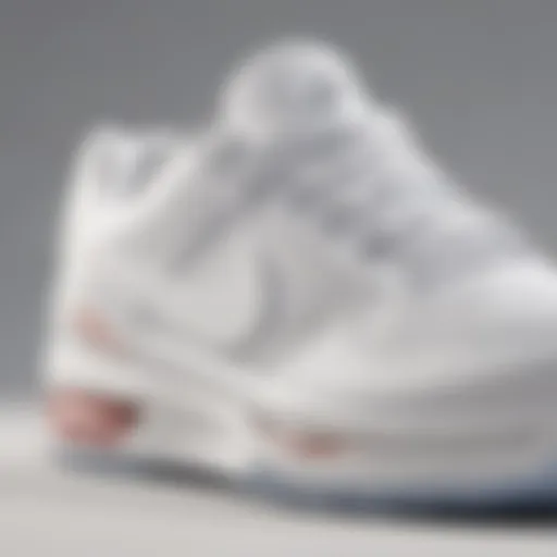 Close-up view of Nike Zoom Fire White showcasing its unique design elements