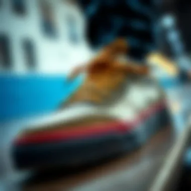 Close-up of a classic skate shoe that represents Old Skool style