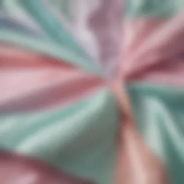 Close-up of pastel windbreaker fabric texture