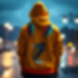 Vibrant graphic hoodie showcasing skate culture