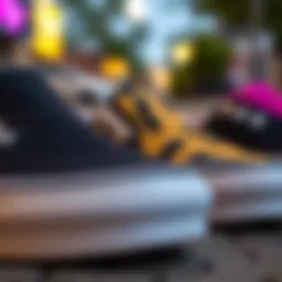 Close-up view of Zumiez slip-on Vans showcasing unique design elements