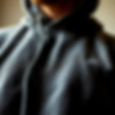 Materials and Textures of Funky Hoodies Close-up of hoodie materials and textures