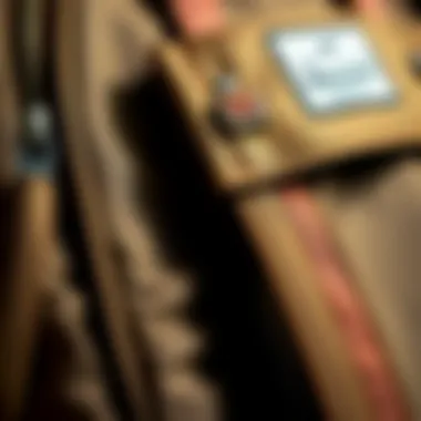 High-Quality Materials of Herschel Khaki Backpack Close-up of the materials used in Herschel Khaki Backpack