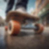 Skateboard showcasing innovative design elements