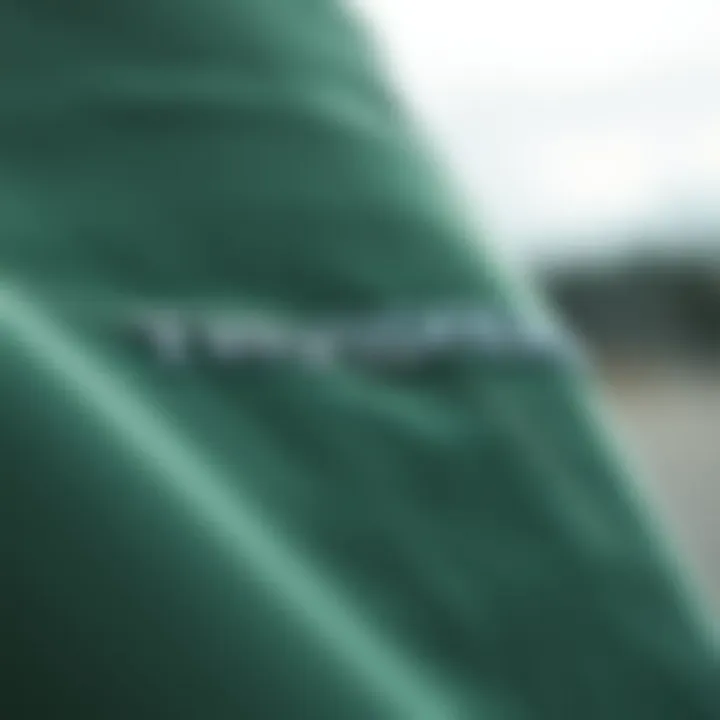 Texture and Quality: The Fabric of Skate Culture Close-up of the unique fabric texture of the Hundreds long sleeve