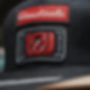 Close-up of the Independent Truck Company hat showcasing its iconic logo and stitching details.