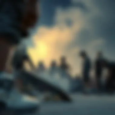 Cultural gathering of skaters influenced by Jamie Thomas's brand