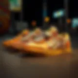 A vintage pair of Jamie Thomas skate shoes showcasing the design evolution