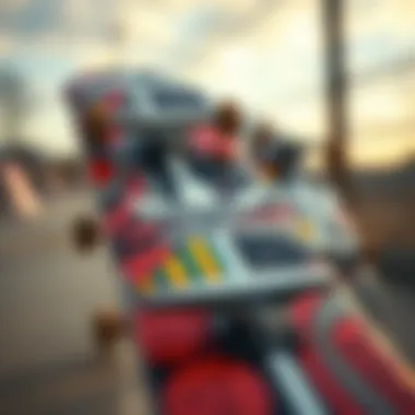 Adidas Influence in Skate Culture A skateboard deck adorned with adidas branding