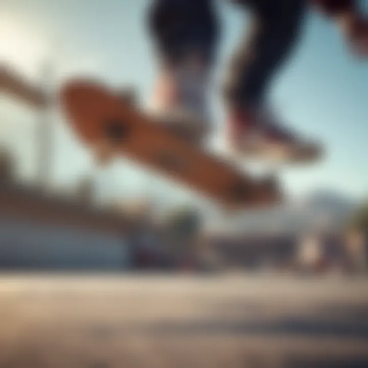 A skateboarder performing tricks on a skateboard while wearing affordable skate shoes