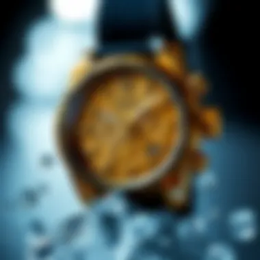 Craftsmanship of Nixon Sentry Chrono Gold Artistic representation of the Nixon Sentry Chrono Gold highlighting its features and craftsmanship.