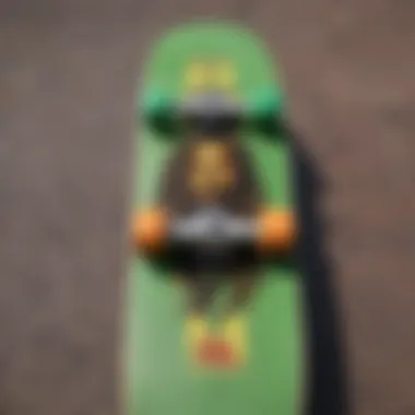 Skateboard featuring Rasta-themed designs