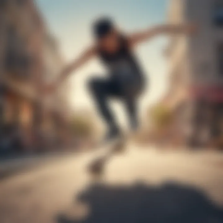 A skateboarder wearing a Converse tank top performing a trick.