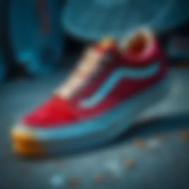 Maintenance for Longevity A well-maintained pair of Tenis Vans Old Skool sneakers, emphasizing care and longevity