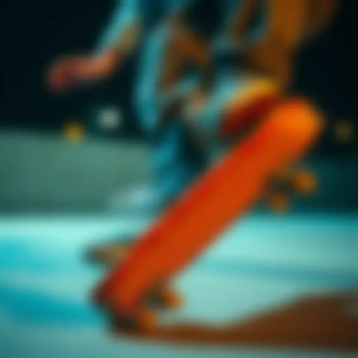 Performance in Action A skateboarder performing a trick while wearing Tenis Vans Old Skool sneakers, showcasing their performance