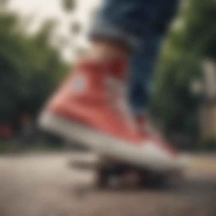 Skateboarder wearing Vans and Crocs showcasing versatility