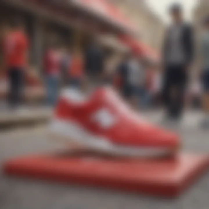 Community reception of New Balance Red in skateboarding