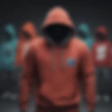 A collection of different hoodie styles popular among skaters.