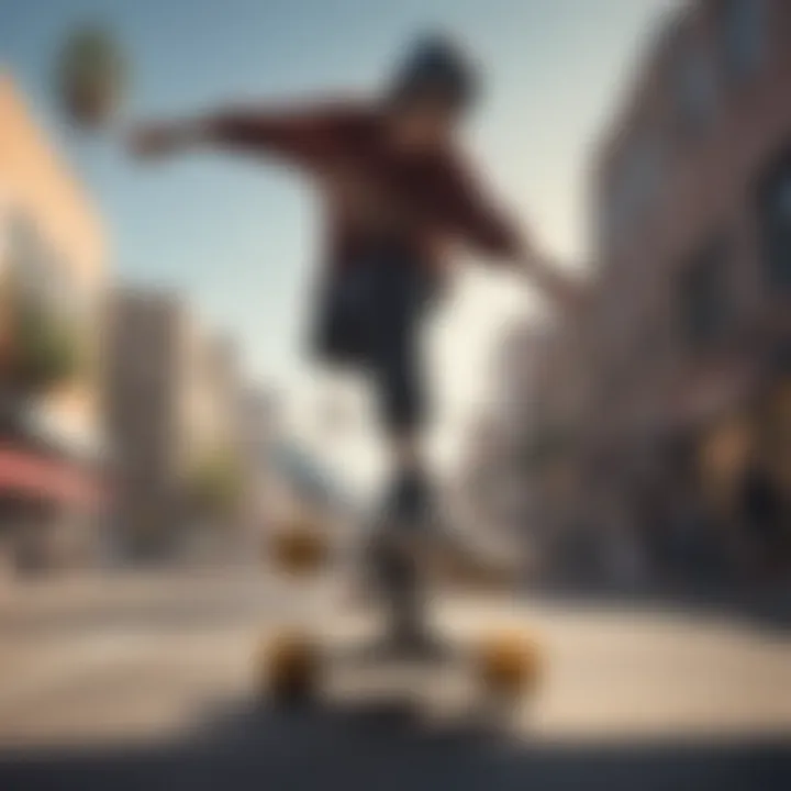 An edited footage screen, highlighting the post-production aspect of skate videos.