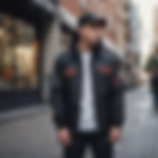 Vans Chore Jacket styled in an urban environment