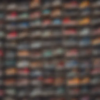 Diverse collection of vintage skate shoes